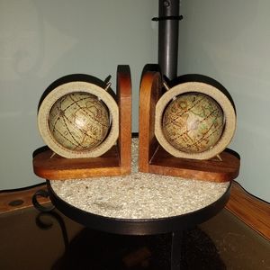 Vintage 1960's globe book ends